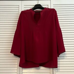 Dark red blouse